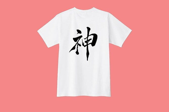 Tokyo: Calligraphy Workshop & Original T-Shirt Creation - Turning Your Name into Kanji on a T-Shirt in Tokyo