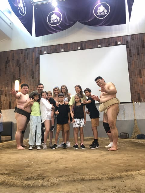 Tokyo: Challenge Sumo Wrestlers and Enjoy Meal - Meeting Retired Wrestlers and Learning Sumo in Real English