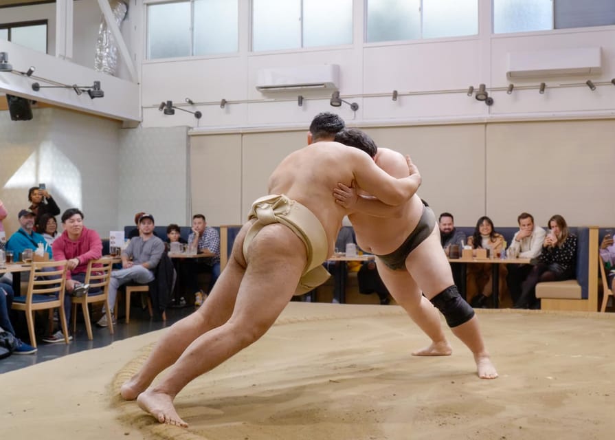 Tokyo: Challenge Sumo Wrestlers and Enjoy Meal - Getting There From Kikukawa Station (No Hotel Pickup Required)