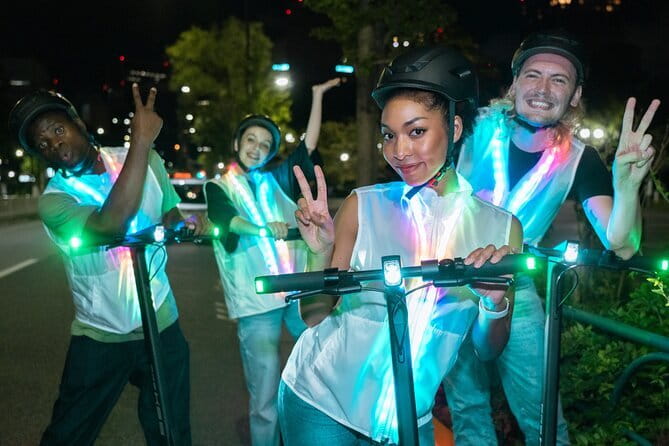 Tokyo: E-scooter Experience & Tokyo Tower night Tour - Key things to know before you ride Tokyo Tower at night