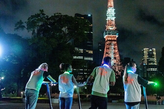 Tokyo: E-scooter Experience & Tokyo Tower night Tour - Stop-by-stop: from scooter practice to Tokyo Tower viewpoints