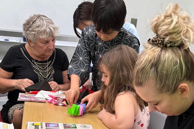 Tokyo Family Culture Workshop: Calligraphy, Origami &Yukata Photo - Calligraphy on a Shikishi Board: Your Name or a Meaningful Kanji Word