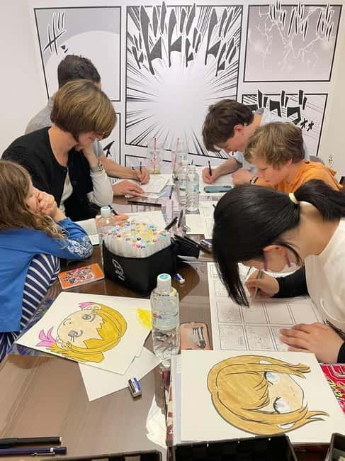 Tokyo/Ikebukuro Manga lesson by acitive pro-Manga artists - Course levels: Beginner, Intermediate, and Advanced