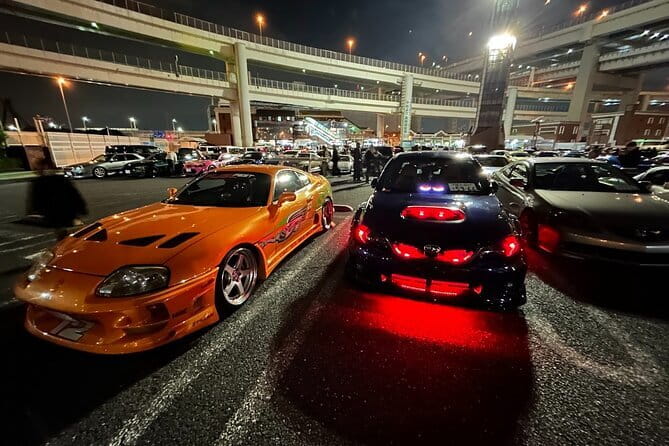 Tokyo JDM Experience: Daikoku PA & Fast & Furious Night Drive - Tokyo Tower at Night: Classic Icon, Short Stop, Extra Consideration