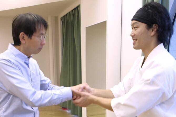 Tokyo: Karate Experience with Former All-Japan Champion - Bowing, belly breathing, and the Standing Zen Training position