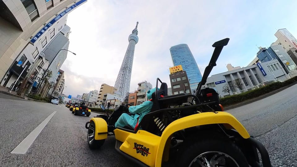 Tokyo Oldtown: Historic Landmarks Go Kart Tour (100 Minutes) - Guides on two-way radio: how safety and stories work together