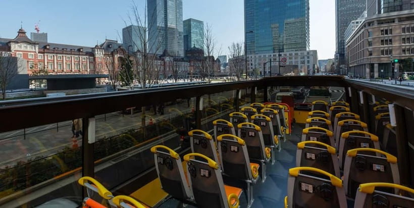 Tokyo: Open Top Panoramic Sightseeing Bus with Audio Guide - Comfort and seat reality on an open-top bus