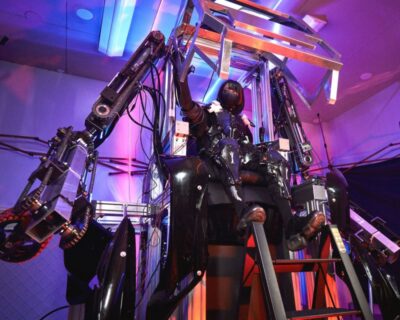 Tokyo: Robot Piloting Attraction Ticket - The 50-minute flow: VR blasters, laptop launch coding, then ASTRO control
