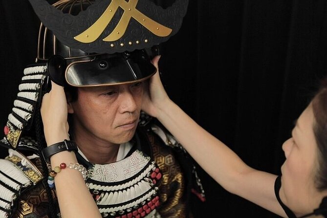 Tokyo Samurai Armor Experience in a Photo Studio - The Fitting: Wearing Authentic Replica Samurai Armor