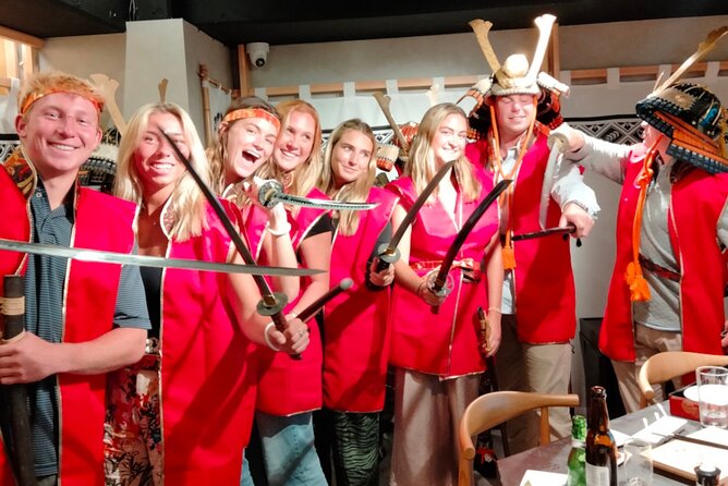 Tokyo Samurai Spirit: Create Sushi & Witness a Samurai Sword Show - Step into a Sengoku-themed sushi room near Asakusa Station