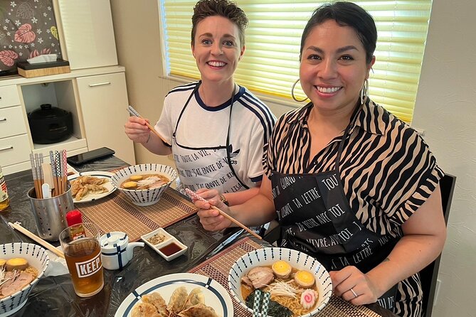Tokyo Small-Group Ramen, Gyoza & Matcha Class with a Pro Chef - Dinner you help build: miso ramen, gyoza, matcha tea, and sweets
