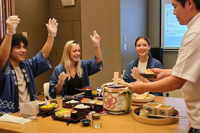 Tokyo Sushi Making Class : Sake Ceremony & Matcha Experience - Key highlights at a glance