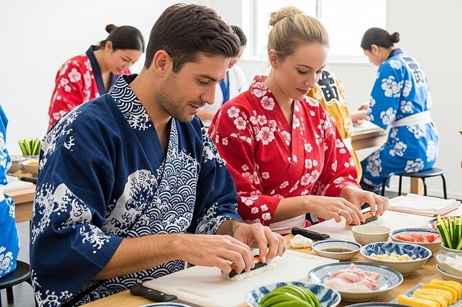 Tokyo Sushi Making Class : Sake Ceremony & Matcha Experience - Small group size and how it affects your learning
