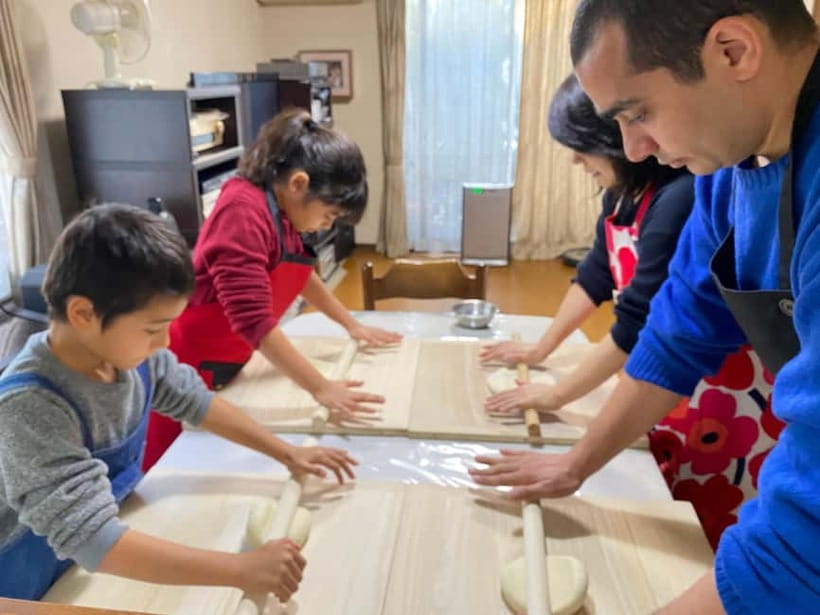 Tokyo: Traditional foot-kneaded Udon noodles class - Matcha and wagashi tea ceremony, casually done