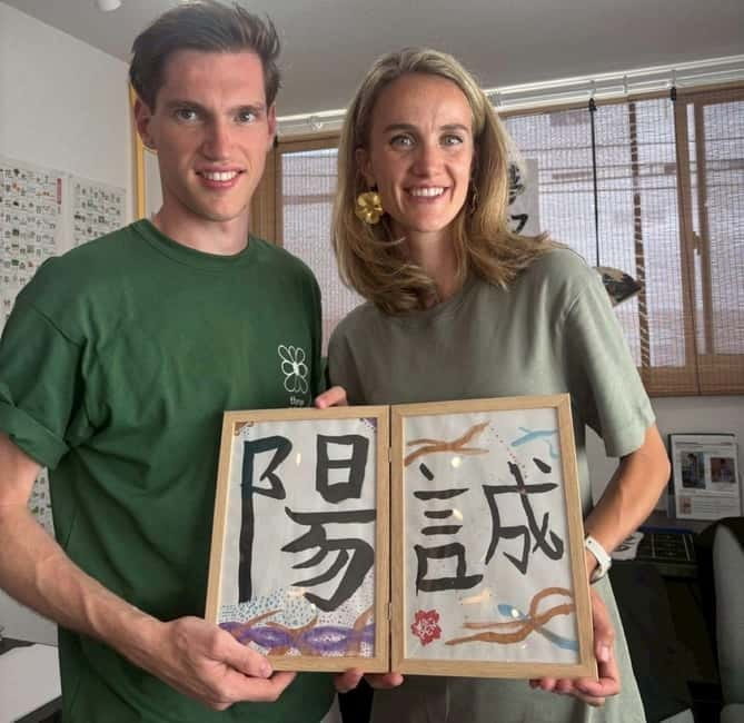 Tokyo:Calligraphy &Make your original folding fan in Asakusa - Turning Your Calligraphy Into an Original Folding Fan