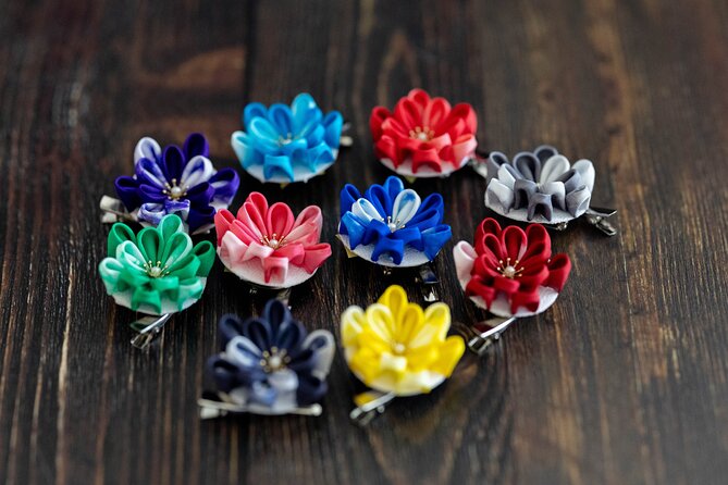 Tsumami Zaiku Japanese Fabric Flower Class - Nihonbashi starting point: a craft class you can actually fit in