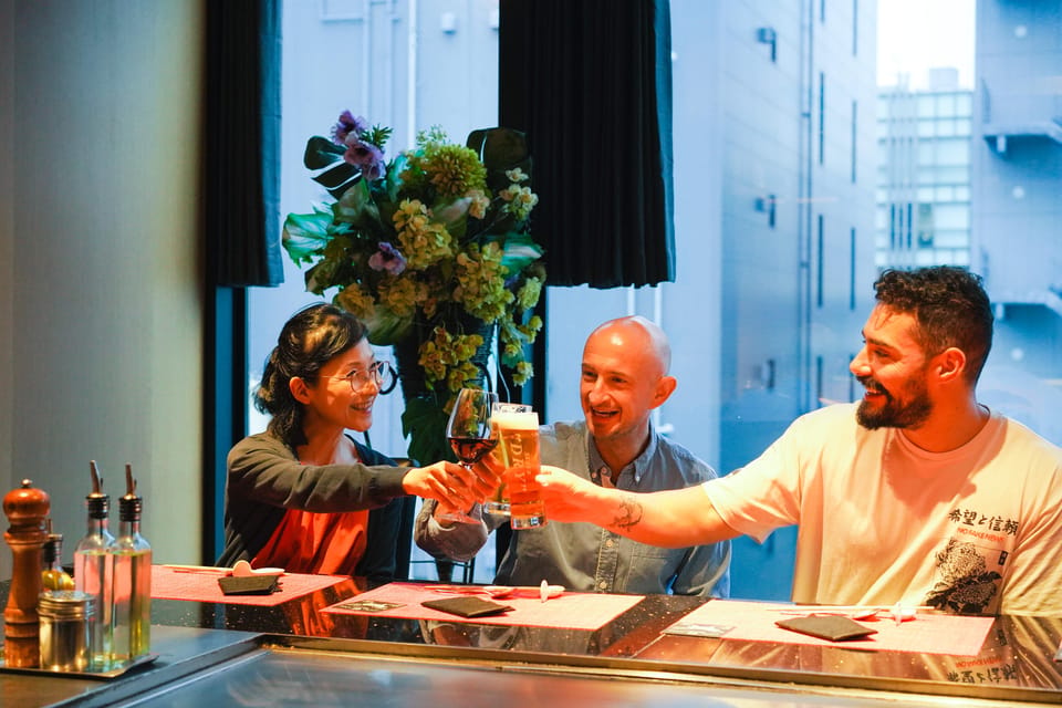 Wagyu Beef & Sake Pairing Foodie Tour in Tokyo - A5 wagyu teppanyaki in Ginza: how the all-you-can-eat really works