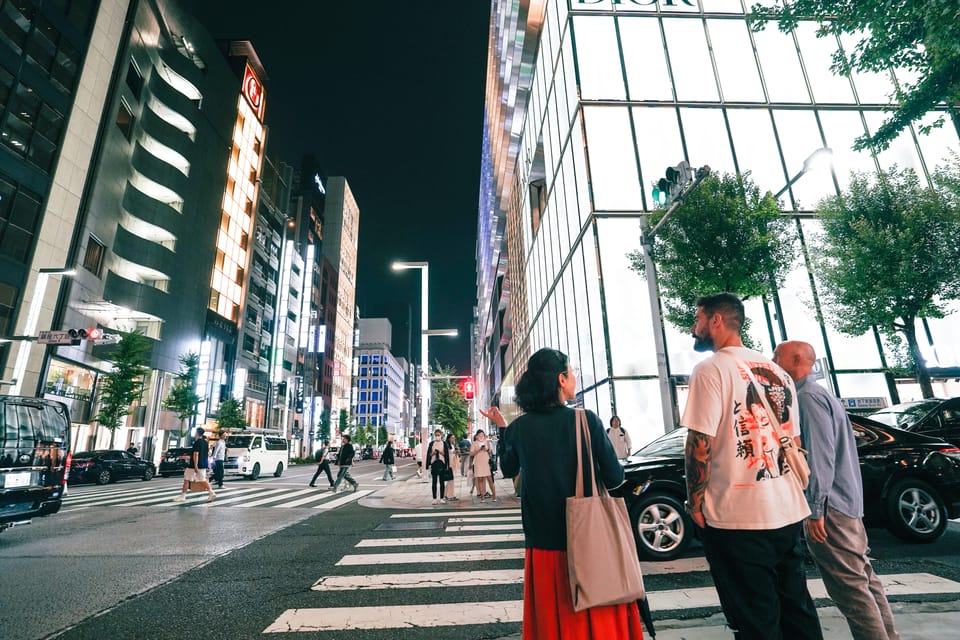 Wagyu Beef & Sake Pairing Foodie Tour in Tokyo - Ginza at street level: history you can walk off