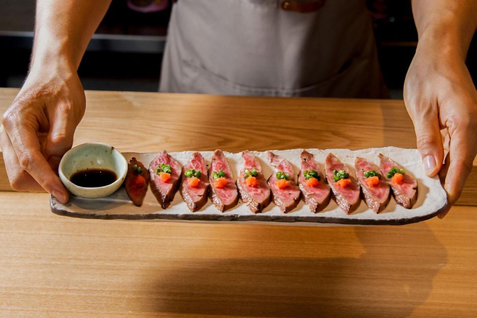 Wagyu & Sake 8 Course Tasting Dinner in Shinjuku - Sake pairing: learning how it complements each cut