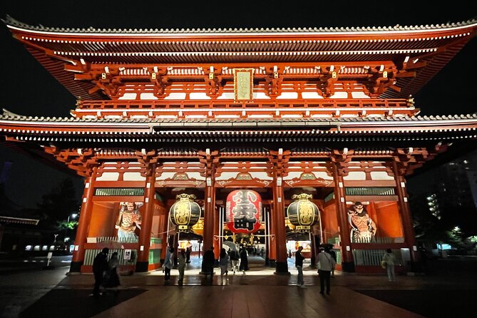 Yanaka and Asakusa Walk around DOWNTOWN TOKYO like a local - Senso-ji Temple at night: gate views, lantern light, and better photos